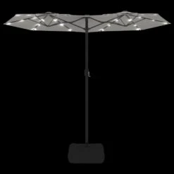 VIDAXL Parasol à Double Tête Avec Led Blanc Sable 316x240 Cm -VerdeLuxe 6470a73739fa93.25516591