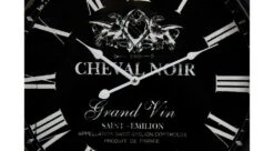 Horloge Ancienne Murale Cheval Noir Métal Noir 58cm -VerdeLuxe 6479de1ae62023.42968599