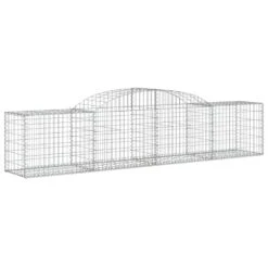 VIDAXL Paniers à Gabions Arqués 17 Pcs 300x50x60/80 Cm Fer Galvanisé -VerdeLuxe 647dd2f870b8e5.79714527