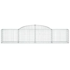 VIDAXL Paniers à Gabions Arqués 17 Pcs 300x50x60/80 Cm Fer Galvanisé -VerdeLuxe 647dd2f873d369.15459834