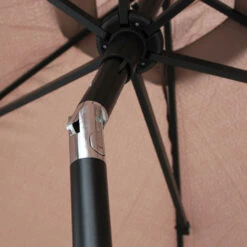 Parasol Droit 3m En Aluminium Taupe -VerdeLuxe 64802239ca1dc6.96126293