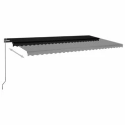 VIDAXL Auvent Automatique Capteur De Vent Et Led 600x300 Cm Anthracite -VerdeLuxe 6480d1c7757627.49534940