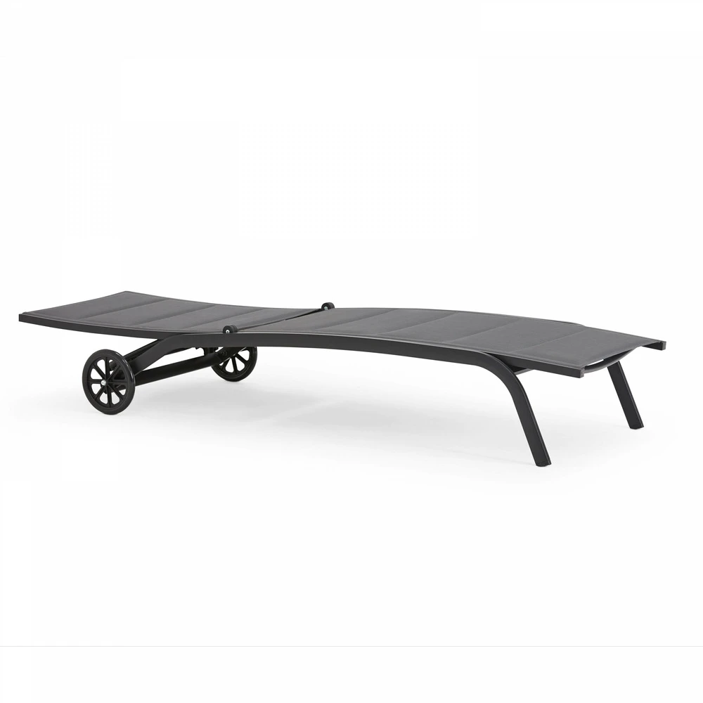 Lot De 2 Bains De Soleil En Aluminium Noir 6 Lot De 2 Bains De Soleil En Aluminium Noir – Image 4