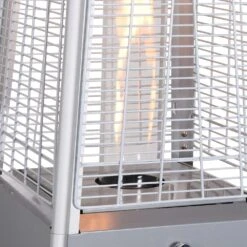Chauffage D'extérieur Avec Sa Housse Intégrale - Arctic 13kw Gris Clair - Parasol Chauffant Gaz Pyramide. Chauffage De Terrasse -VerdeLuxe 6482c40105bfc8.10137118