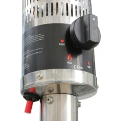 Lot De 2 Chauffages Extérieur à Gaz Noir. Parasols Chauffants De Terrasse Finland 12.5kw Avec Roulettes -VerdeLuxe 648318a12000d1.68271011