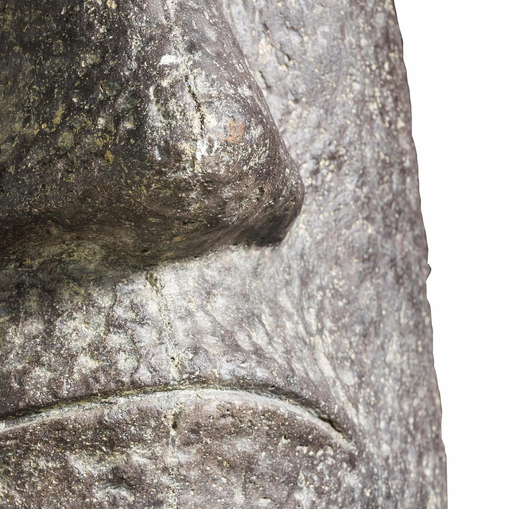 Statue De Jardin île De Pâques En Pierre Naturelle Gris 6 Statue De Jardin île De Pâques En Pierre Naturelle Gris – Image 4