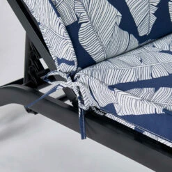 Lot De 2 Coussins Bain De Soleil Polyester Bleu 186x60x5 Cm -VerdeLuxe 64886575166606.42852987