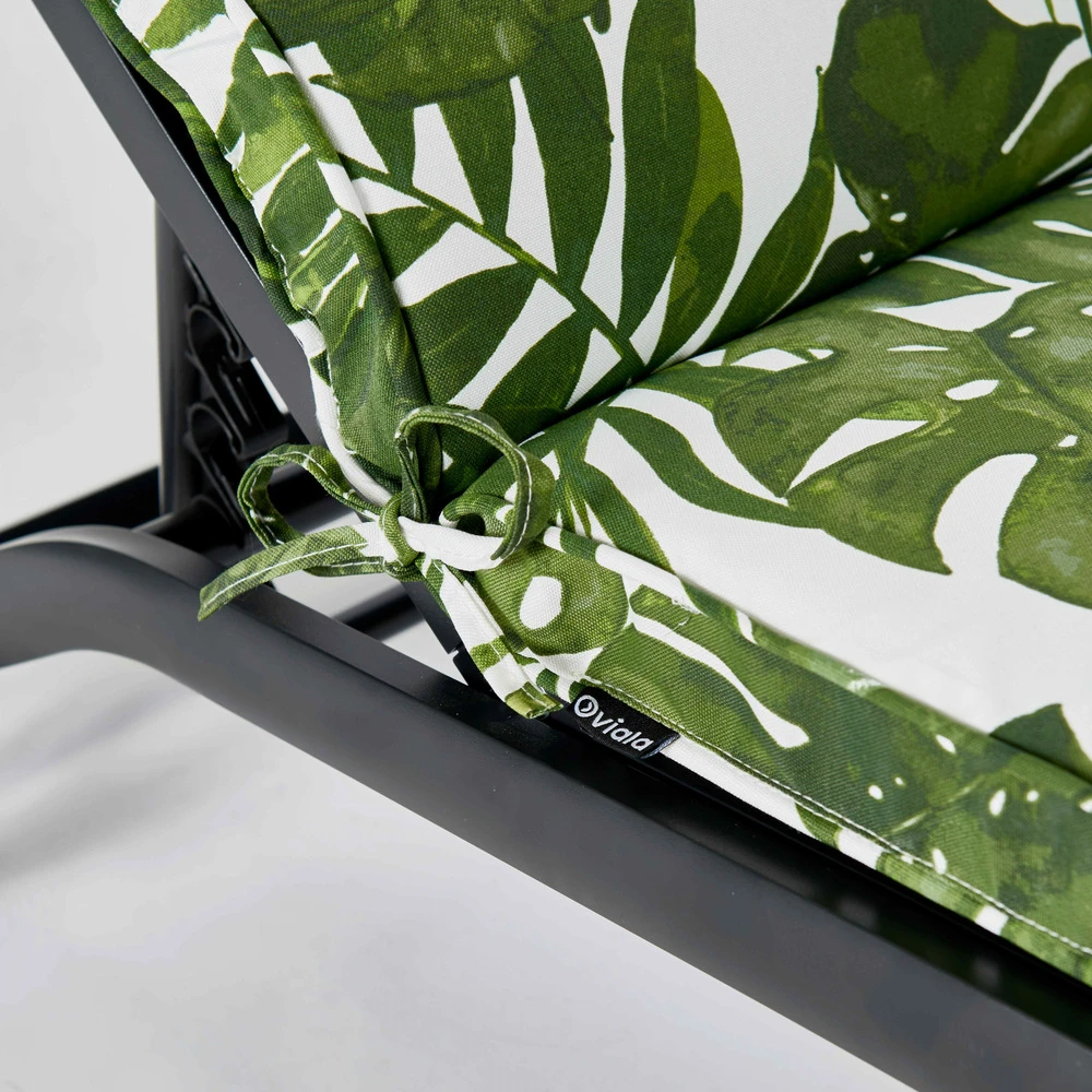 Lot De 2 Coussins Bain De Soleil Polyester Blanc 186x60x5 Cm 6 Lot De 2 Coussins Bain De Soleil Polyester Blanc 186x60x5 Cm – Image 4