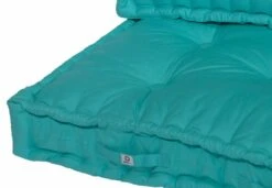 Coussins Palette Capitonné 120x80x20cm Bleu Caraïbes -VerdeLuxe 648b51cc4c4999.36133229