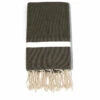 Fouta En Coton Tissage Nid D'abeille Spa 100x200cm Gris Foncé -VerdeLuxe 648b51ce6bdbe3.67606383