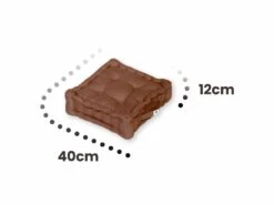 Coussin De Sol Lot De 2 - 40 X 40 Cm Rouille -VerdeLuxe 648b553a375307.12048381