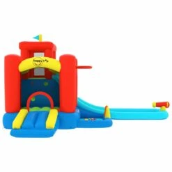 Happy Hop Château Gonflable Avec Toboggan Et Piscine 330x441x233 Cm -VerdeLuxe 648c4456991c75.41222070