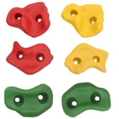 VIDAXL Sièges De Balançoire Avec Pierres D'escalade 2 Pcs Bleu Pe -VerdeLuxe 648c91ae0a22f3.97055769