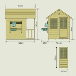 Maisonnette Enfant En Bois Avec Cuisine Extérieure Cottage 7 Maisonnette Enfant En Bois Avec Cuisine Extérieure Cottage -VerdeLuxe 64908624037498.23226297