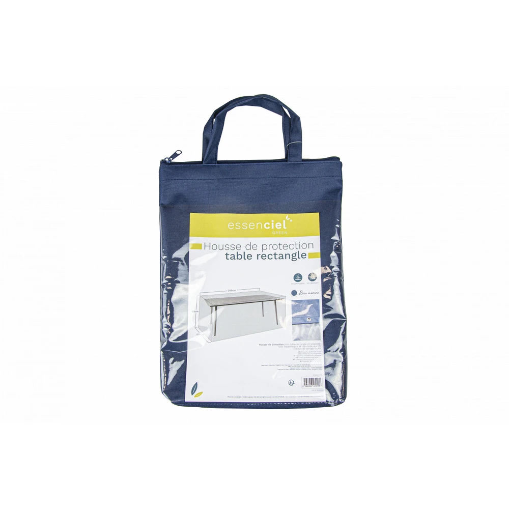 Housse De Protection Table Rectangulaire Imperméable Et Résistante Aux UV En Polyester Bleu Marine - 205x125x80cm 4 Housse De Protection Table Rectangulaire Imperméable Et Résistante Aux UV En Polyester Bleu Marine - 205x125x80cm – Image 2