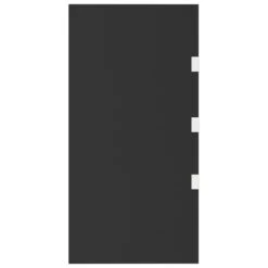 VIDAXL Panneaux Latéraux Pour Auvent De Porte 2 Pcs Noir Verre Trempé -VerdeLuxe 6494a1532f5187.25673000