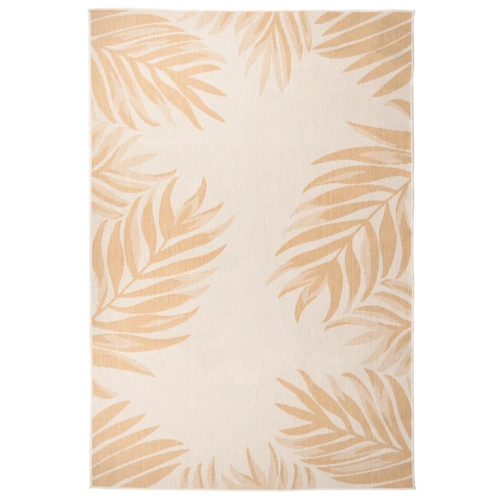 VIDAXL Tapis à Tissage Plat D'extérieur 160x230 Cm Motif De Feuille 3 VIDAXL Tapis à Tissage Plat D'extérieur 160x230 Cm Motif De Feuille