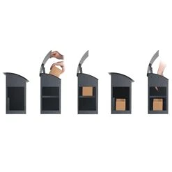 Perel Boîte Aux Colis Malmo Gris Foncé -VerdeLuxe 6494a165d65df0.31210965