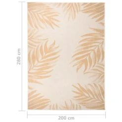 VIDAXL Tapis à Tissage Plat D'extérieur 200x280 Cm Motif De Feuille 13 VIDAXL Tapis à Tissage Plat D'extérieur 200x280 Cm Motif De Feuille -VerdeLuxe 6494a166adb093.15160254