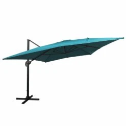 Parasol Déporté Molokai Rectangulaire 3x4m Bleu + Housse -VerdeLuxe 6494abd46fac03.39190791