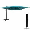 Parasol Déporté Molokai Rectangulaire 3x4m Bleu + Housse -VerdeLuxe 6494abd476a2d5.00551305