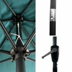 Parasol Droit Hapuna Rectangulaire 2x3m Bleu -VerdeLuxe 6494abd6352772.74281653