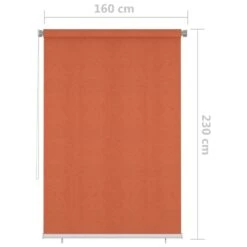 VIDAXL Store Roulant D'extérieur 160x230 Cm Orange -VerdeLuxe 6494b6690220b8.63491413