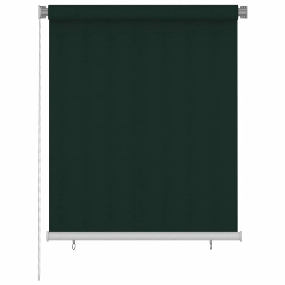 VIDAXL Store Roulant D'extérieur 120x140 Cm Vert Foncé Pehd 3 VIDAXL Store Roulant D'extérieur 120x140 Cm Vert Foncé Pehd