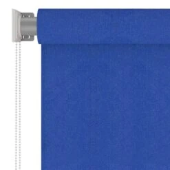 VIDAXL Store Roulant D'extérieur 120x140 Cm Bleu Pehd -VerdeLuxe 6494b679f1bc18.33484799