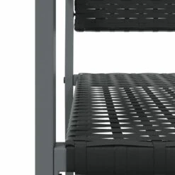 VIDAXL Ensemble à Manger De Jardin 5 Pcs Résine Tressée Acier -VerdeLuxe 64999d9838fee7.97723205