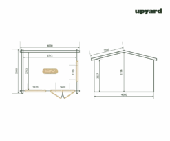 Maison De Jardin Marselan | 350x300 Cm | Certifié Pefc -VerdeLuxe 6499eac45f3222.02028556