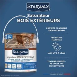 Saturateur Incolore Aqueux Pour Bois En Conditions Extrêmes 2,5L -VerdeLuxe 696642 003