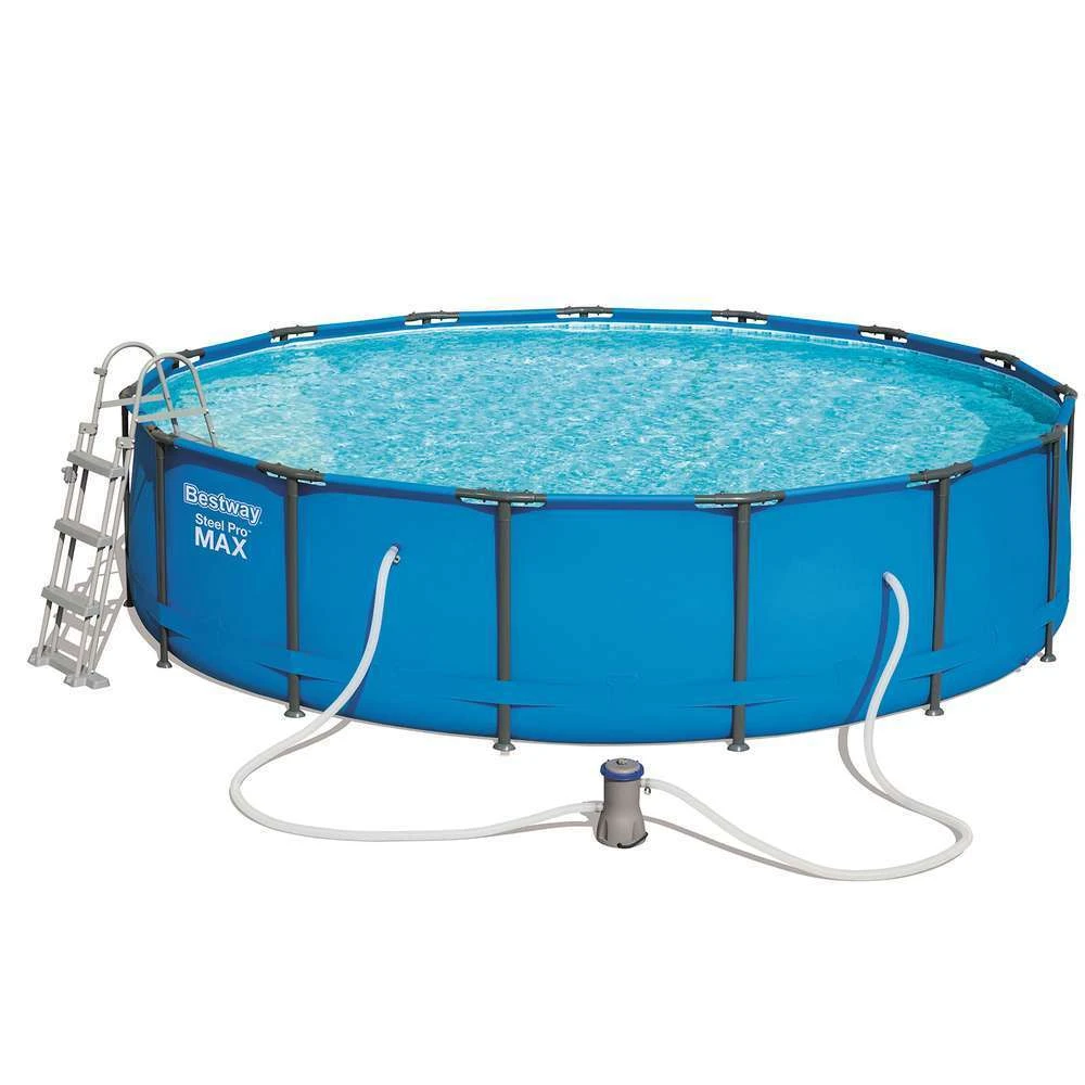 Bestway Kit Piscine Steel Pro Max Pools D 457 H 107 + FAC+ T + B + E 4 Bestway Kit Piscine Steel Pro Max Pools D 457 H 107 + FAC+ T + B + E – Image 2