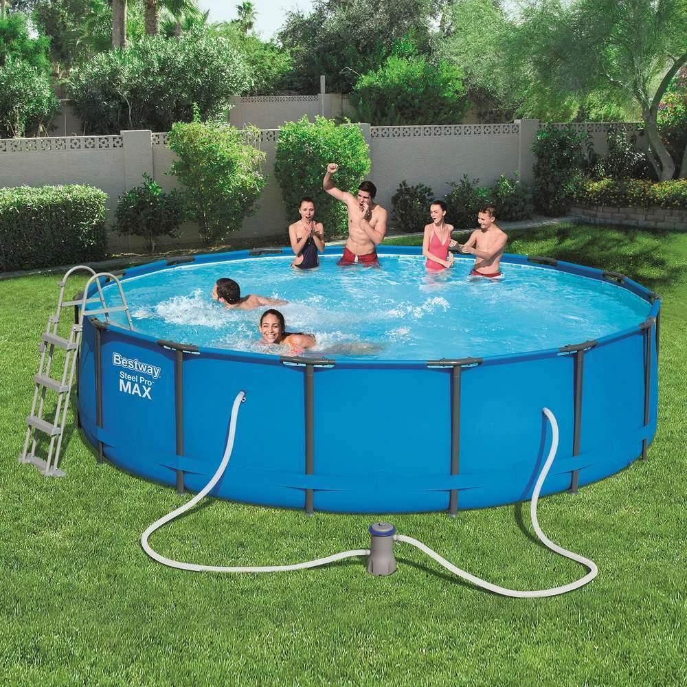Bestway Kit Piscine Steel Pro Max Pools D 457 H 107 + FAC+ T + B + E 5 Bestway Kit Piscine Steel Pro Max Pools D 457 H 107 + FAC+ T + B + E – Image 3