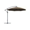 Parasol En Toile Taupe Avec Manivelle - D300 Cm 2 Parasol En Toile Taupe Avec Manivelle - D300 Cm -VerdeLuxe 758858 002