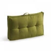 Coussin Palette Dossier Polyester Kaki 60 X 40 X 12 Cm -VerdeLuxe 84e24c4e0cb1d982