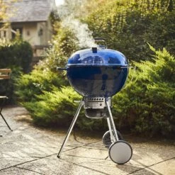 Weber Barbecue Charbon De Bois MASTER-TOUCH GBS C-5750 Acier Bleu - D.57 Cm