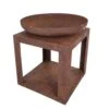 Brasero Au Bois Selki Industrial En Acier - 80x80x85 Cm