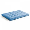 Coussin De Sol Ou D'assise Matelassé Polyester Bleu 120 X 80 X 12cm -VerdeLuxe 8872ee9b65b405b2
