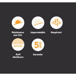 Housse Pour Canapé 2 Places En Polyester Anthracite - 145x85x70 Cm -VerdeLuxe 953133 2033251