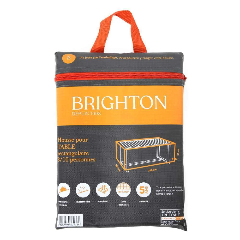 Housse Pour Table De Jardin En Polyester Anthracite - 260x100x50 Cm 3 Housse Pour Table De Jardin En Polyester Anthracite - 260x100x50 Cm