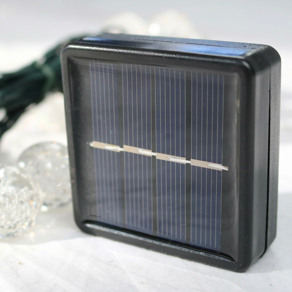 Guirlande 30 Boules Transparentes Led Jaunes 6.5m 5 Guirlande 30 Boules Transparentes Led Jaunes 6.5m – Image 3