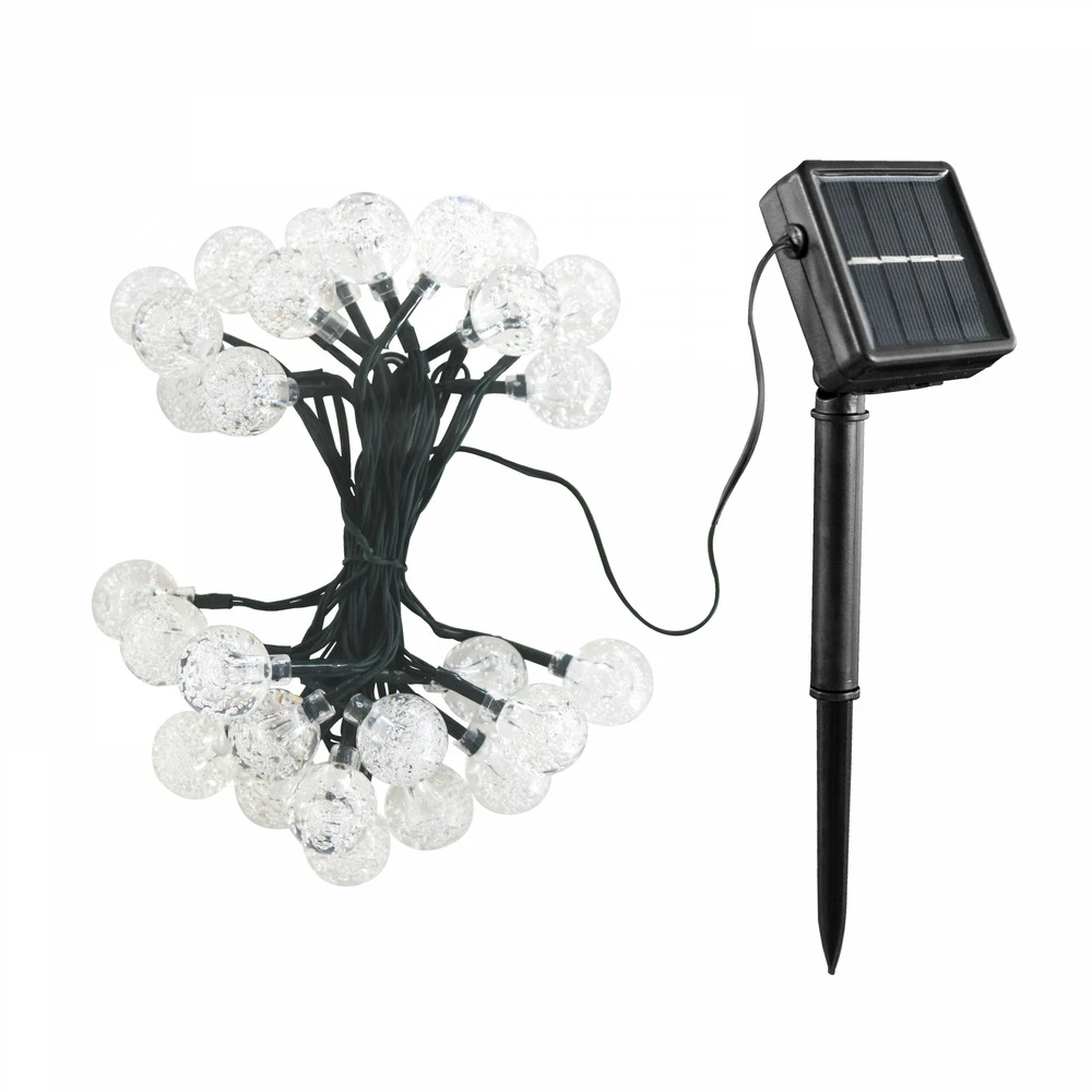 Guirlande 30 Boules Transparentes Led Jaunes 6.5m 3 Guirlande 30 Boules Transparentes Led Jaunes 6.5m