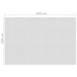 VIDAXL Film Solaire De Piscine Flottant Pe 600x400 Cm Gris -VerdeLuxe d2243d85e2081eb4