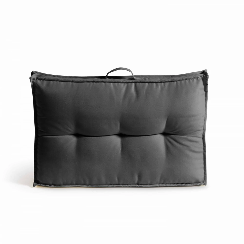Coussin Palette Dossier Polyester Anthracite 60 X 40 X 12 Cm 4 Coussin Palette Dossier Polyester Anthracite 60 X 40 X 12 Cm – Image 2