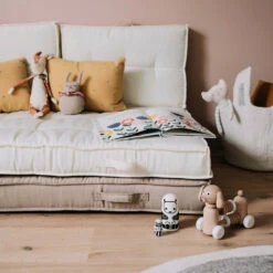 Coussin Palette Dossier Polyester écru 60 X 40 X 12 Cm -VerdeLuxe f03a1f3008b9d15e